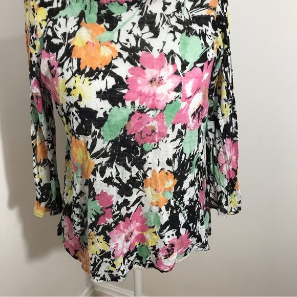 Lauren Ralph Lauren Floral Linen Top - Picture 3 of 9